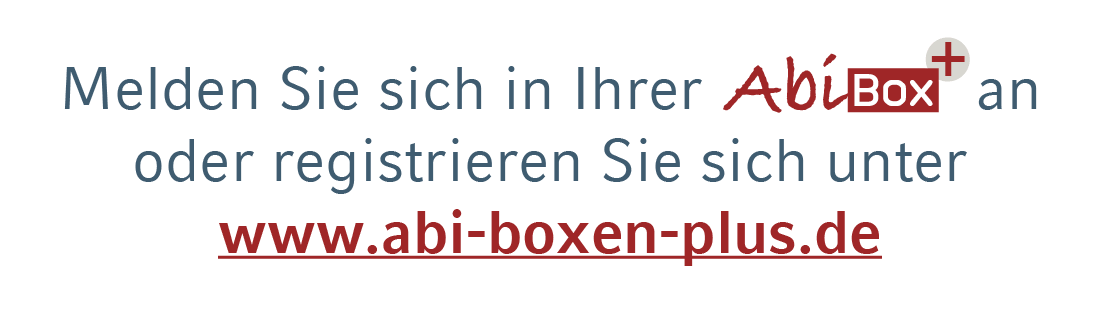Melden Sie sich in Ihrer ￼ an oder registrieren Sie sich unter www.abi boxen plus.de