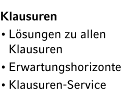 Klausuren L sungen zu allen Klausuren Erwartungshorizonte Klausuren Service