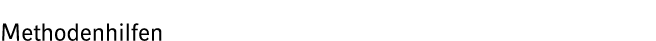 Methodenhilfen
