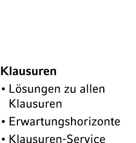 Klausuren L sungen zu allen Klausuren Erwartungshorizonte Klausuren Service