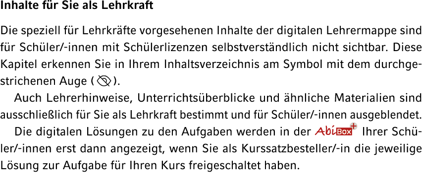 Inhalte f r Sie als Lehrkraft Die speziell f r Lehrkr fte vorgesehenen Inhalte der digitalen Lehrermappe sind f r Sch...