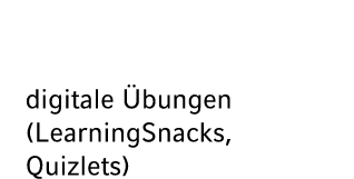 digitale bungen (LearningSnacks, Quizlets)