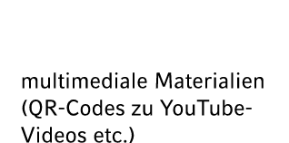 multimediale Materialien (QR Codes zu YouTube Videos etc.) 