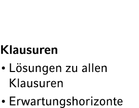 Klausuren L sungen zu allen Klausuren Erwartungshorizonte 