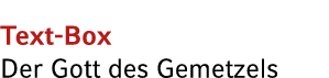 Text Box Der Gott des Gemetzels