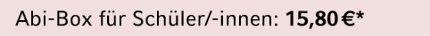 Abi Box f r Sch ler/ innen: 15,80 €*