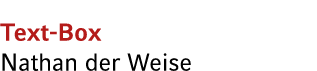 Text Box Nathan der Weise