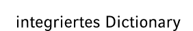 integriertes Dictionary