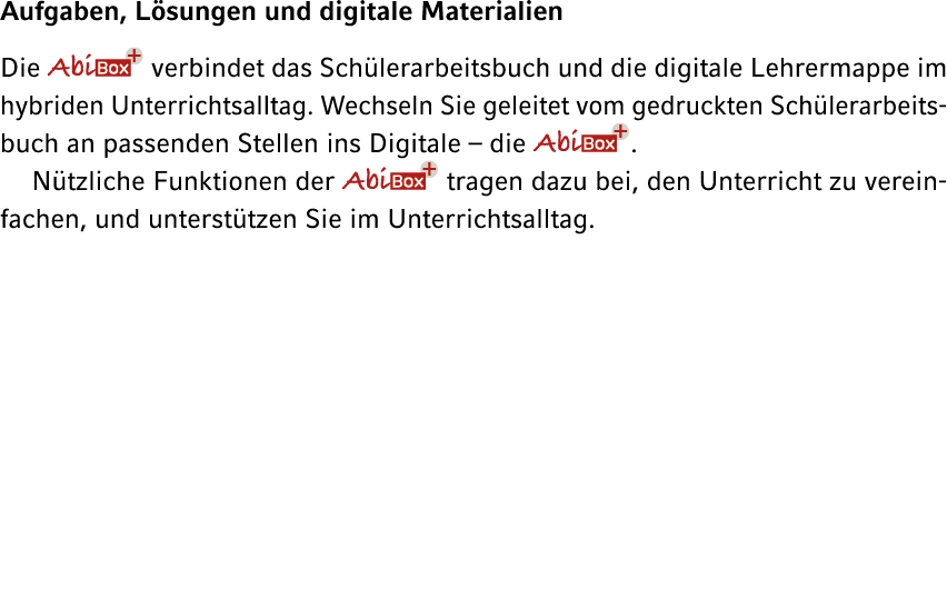 Aufgaben, L sungen und digitale Materialien Die ￼ verbindet das Sch lerarbeitsbuch und die digitale Lehrermappe im hy...