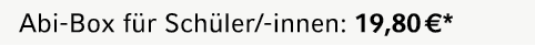 Abi Box f r Sch ler/ innen: 19,80 €*