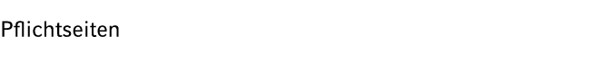 Pflichtseiten