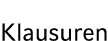 Klausuren