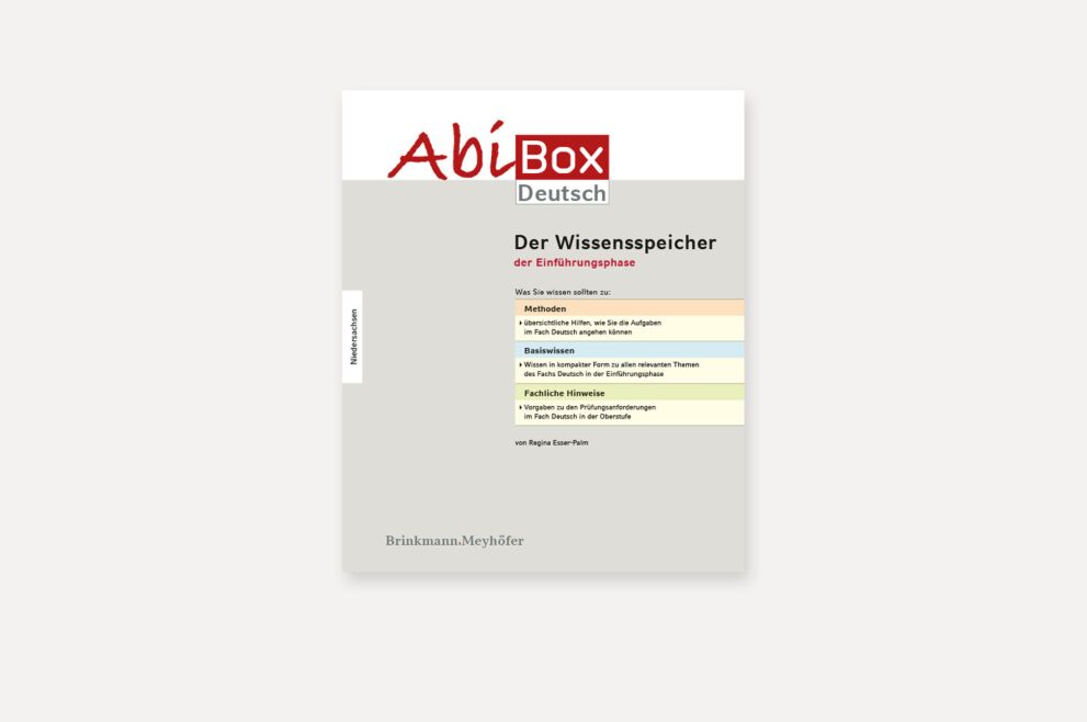 NDS DE EP II 2028: Der Wissensspeicher Deutsch der Einführungsphase