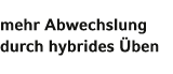 mehr Abwechslung durch hybrides Üben 