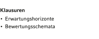 Klausuren   Erwartungshorizonte   Bewertungsschemata