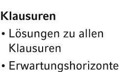 Klausuren L sungen zu allen Klausuren Erwartungshorizonte 
