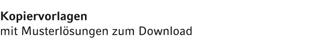 Kopiervorlagen mit Musterl sungen zum Download