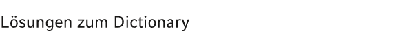 L sungen zum Dictionary