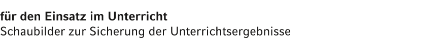 f r den Einsatz im Unterricht Schaubilder zur Sicherung der Unterrichtsergebnisse