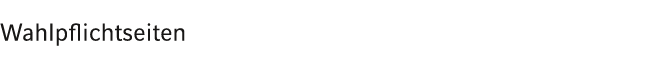 Wahlpflichtseiten