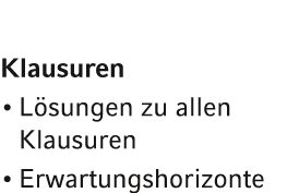 Klausuren L sungen zu allen Klausuren Erwartungshorizonte 