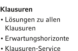 Klausuren L sungen zu allen Klausuren Erwartungshorizonte Klausuren Service