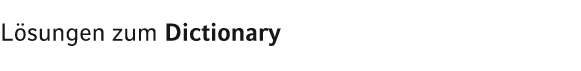 L sungen zum Dictionary