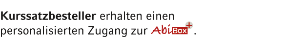 Kurssatzbesteller erhalten einen personalisierten Zugang zur ￼.