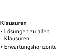 Klausuren L sungen zu allen Klausuren Erwartungshorizonte 