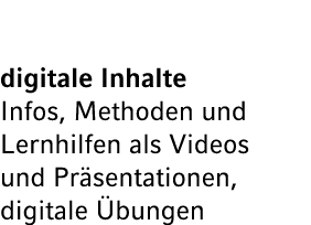 digitale Inhalte Infos, Methoden und Lernhilfen als Videos und Pr sentationen, digitale bungen