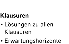 Klausuren L sungen zu allen Klausuren Erwartungshorizonte 