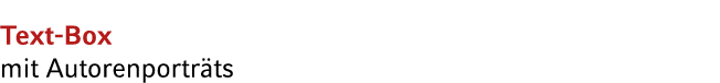 Text Box mit Autorenportr ts 