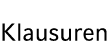Klausuren