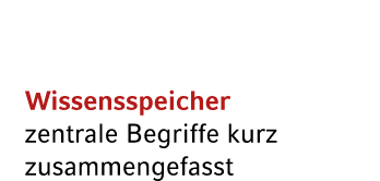 Wissensspeicher zentrale Begriffe kurz zusammengefasst