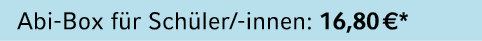 Abi Box f r Sch ler/ innen: 16,80 €*
