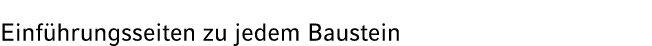 Einf hrungsseiten zu jedem Baustein