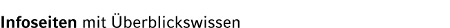 Infoseiten mit berblickswissen 