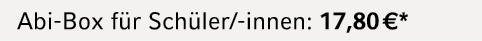 Abi Box f r Sch ler/ innen: 17,80 €*