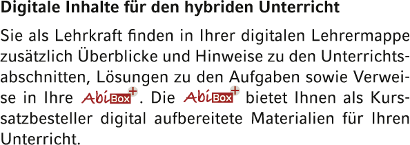 Digitale Inhalte für den hybriden Unterricht Sie als Lehrkraft finden in Ihrer digitalen Lehrermappe zusätzlich Überb   